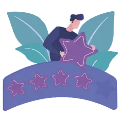 man and 5 stars